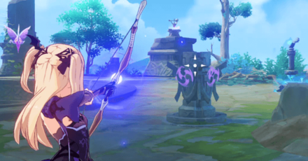 Genshin - Activate the Electro Monuments for Palace in a Pool