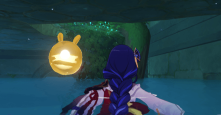 Genshin - Hole in the Wall of Palace in a Pool