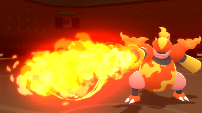 Pokemon BDSP Flamethrower