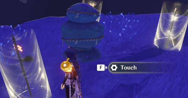 Genshin - Touch the Hangars at Warding Stone 4