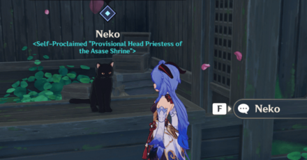 Genshin - Neko is a Cat Wooden Rack - Talk to Neko