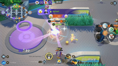 Pokemon UNITE - Cinderace Feeding at Top Lane