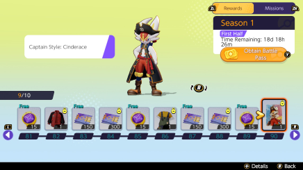 Pokemon UNITE - Battle Pass Captain Style Cinderace Skin