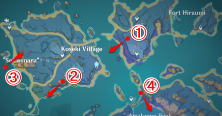 Genshin - Reminiscence of Seirai Picture Locations