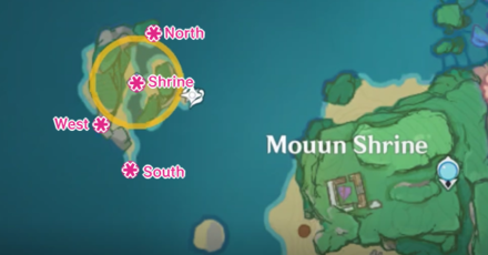 Genshin - Eye of Watatsumi - Locations of the Eyes