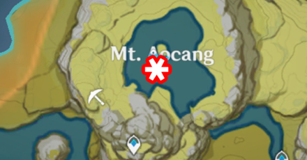 Genshin - Fishing Spot - Mt Aocang