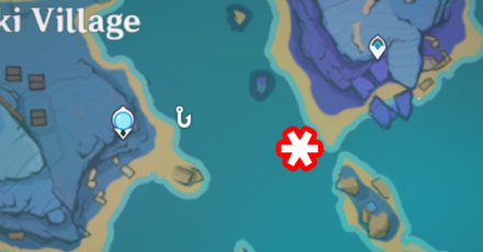 Genshin - Fishing Spot - Koseki Village Right