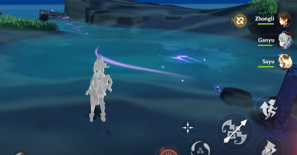 Genshin - Eye of Watatsumi - Use Elemental Sight find the Eyes