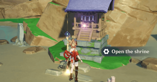 Genshin - Eye of Watatsumi - Obtain the Spirit Pearl from the Shrine