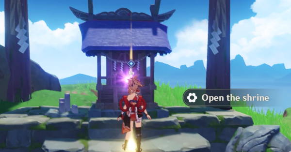 Genshin - Fang of Watatsumi - Get the Sprit Pearl from the Shrine