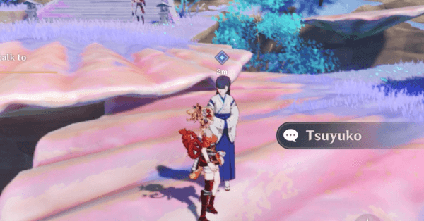 Genshin - Return to Tsuyuko at the Shrine