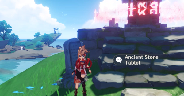 Genshin - Fin of Watatsumi - Read the Ancient Stone Tablet