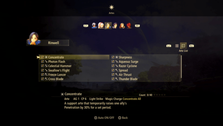 Tales of Arise - Use Artes