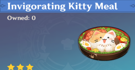 Genshin Impact - How to Get Invigorating Kitty Meal and Effects