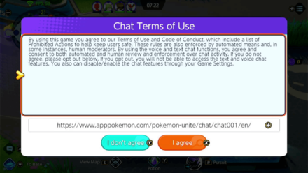 Pokemon UNITE - How to Turn on Voice Chat for Nintendo Switch - Chat Terms of Use
