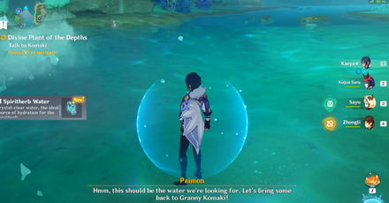 Genshin - Divine Plant of the Depths - Get the Clear Water