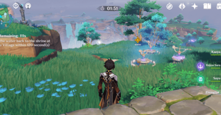 Genshin - Divine Plant of the Depths - Go back within time limit