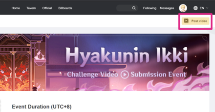 Genshin - Hyakinin Ikki Video Submission