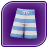 Striped Board Shorts (Blue) Image