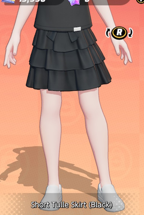 Short Tulle Skirt (Black) Preview