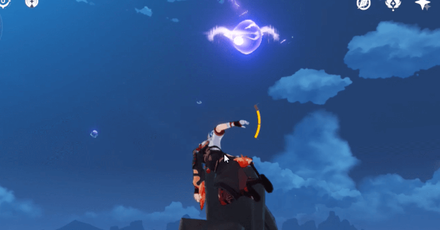 Genshin - Daily Fortune - On top of the roof