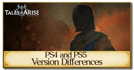 Tales of Arise - PS4 and PS5 Version Differences