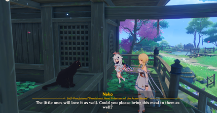 Genshin - Neko is a Cat Shrine Recipe - Report to Neko