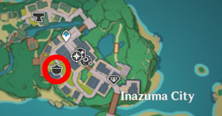 Genshin Impact - Komore Teahouse Map