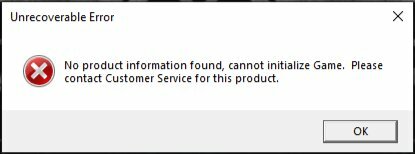New World - Unrecoverable Error