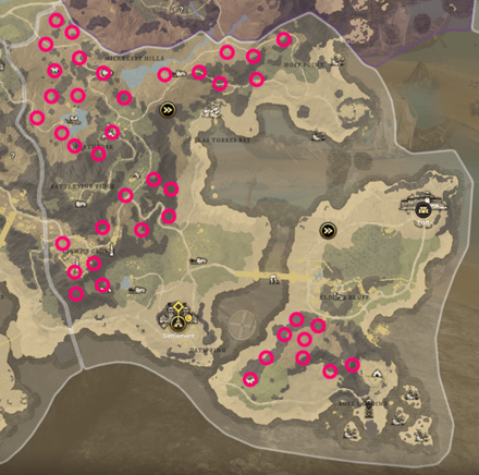 New World - First Light Map Iron Vein Locations