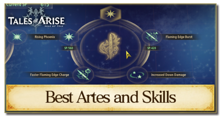 Tales of Arise - Best Artes and Skills for Each Characters