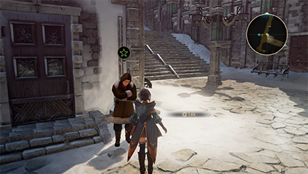 Tales of Arise Fretting Man in Central Plaza Avenue