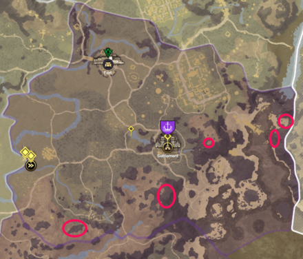 New World - Windsward Gold Vein Location