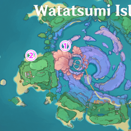 Genshin - Electro Abyss Mage Watatsumi Island Locations