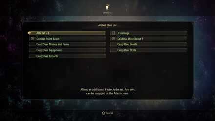 Tales of Arise Activating Artifacts