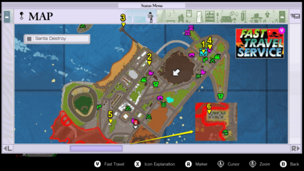 No More Heroes 3 - DeathMan Cards Santa Destroy Marked Map updated