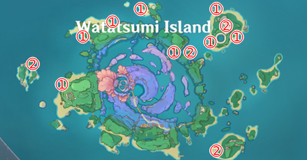 Genshin - Ruin Sentinel Location - Watatsumi Island