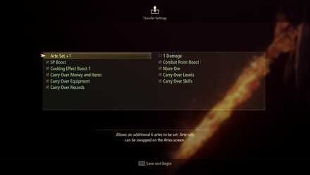 Tales of Arise - New Game Plus carry over