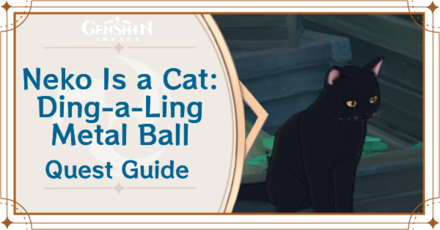 Genshin Impact - Neko Is a Cat Ding-a-Ling Metal Ball