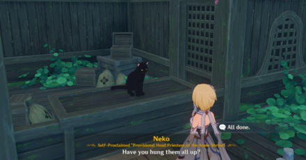 Genshin - Neko Is a Cat Ding-a-Ling Metal Ball - Report Back to Neko