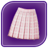 Checkered Pleated Skirt (Pink) Image