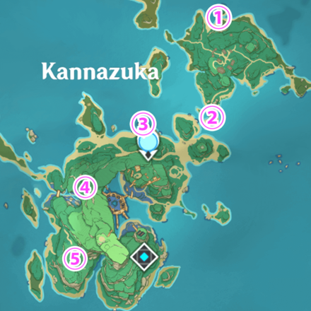 Genshin - Sakura Arborism - Thunder Sakura Locations