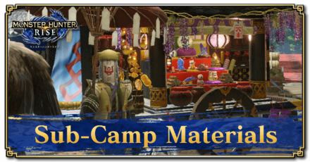 Monster Hunter Rise (MH Rise) - Frost Islands Sub-Camp Materials Request Banner