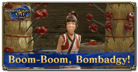 Monster Hunter Rise (MH Rise) - Boom-Boom, Bombadgy! Request Banner