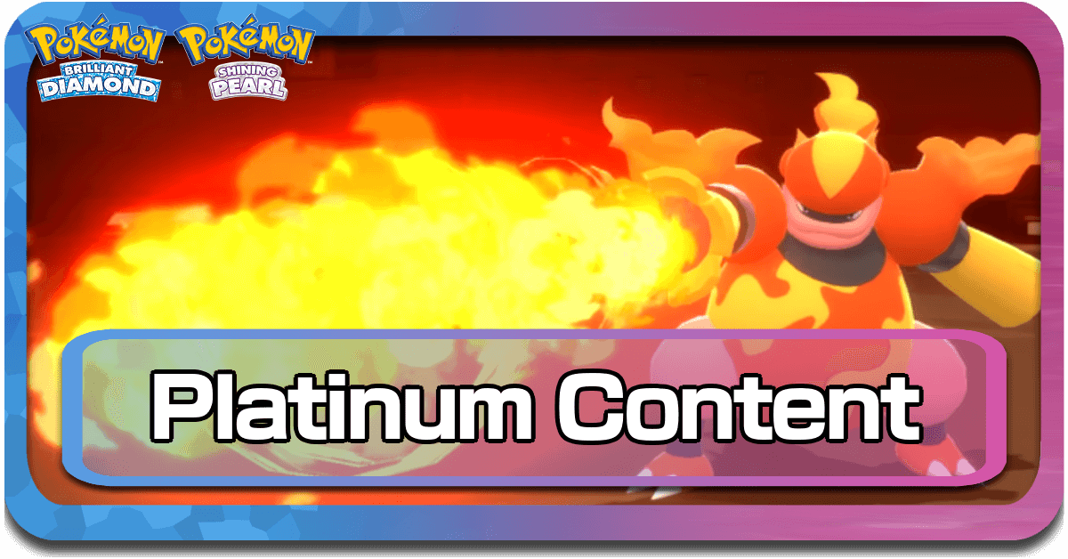 Pokemon BDSP Platinum Content