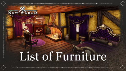New World - List of Furniture