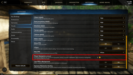 New World - Set Player Nameplate to 2