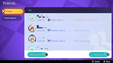 Pokemon UNITE - Friends List