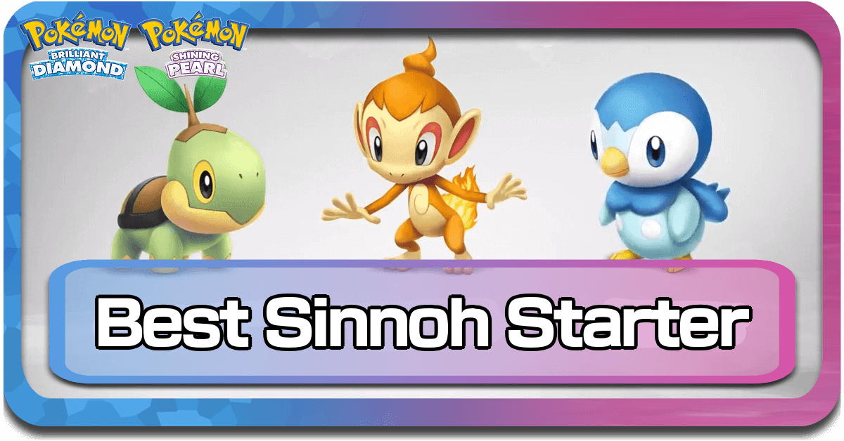 Pokemon Platinum Starters - Evolutions and Stats - Pokemon Starters