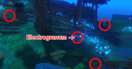 Genshin - Day 3 Electric Lamp Locations